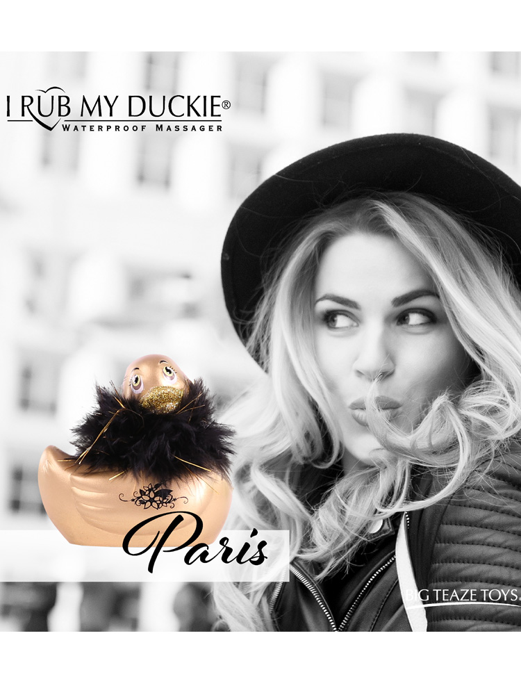 I Rub My Duckie Paris Gold | Bath or Shower Vibrator