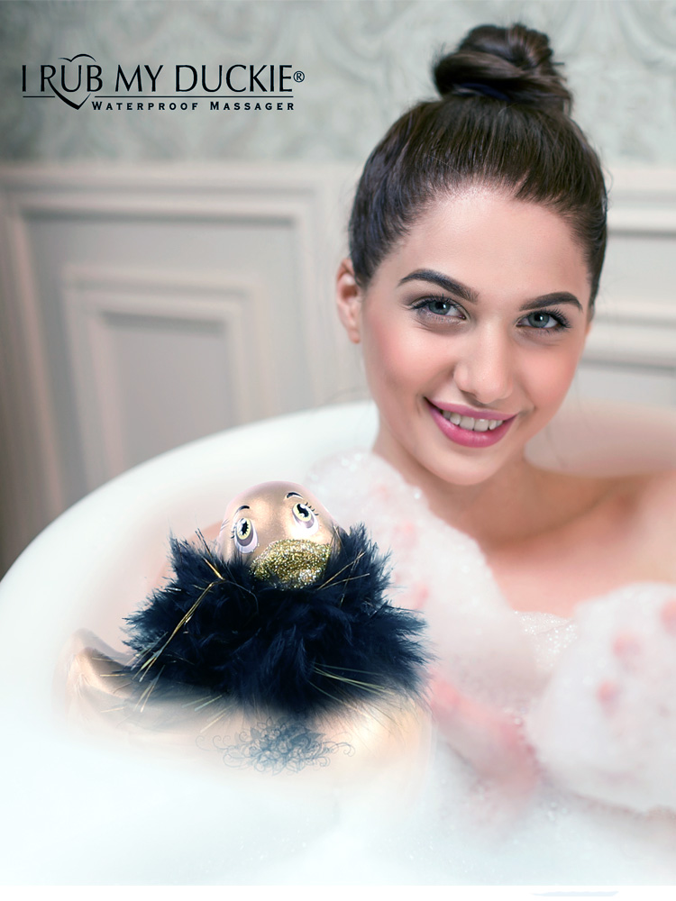 I Rub My Duckie Paris Gold | Bath or Shower Vibrator